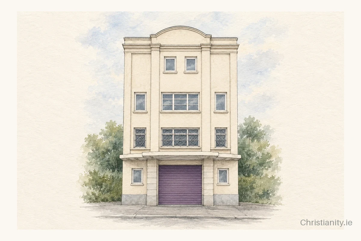 Watercolour and ink illustration of Abundant Grace Christian Assembly
