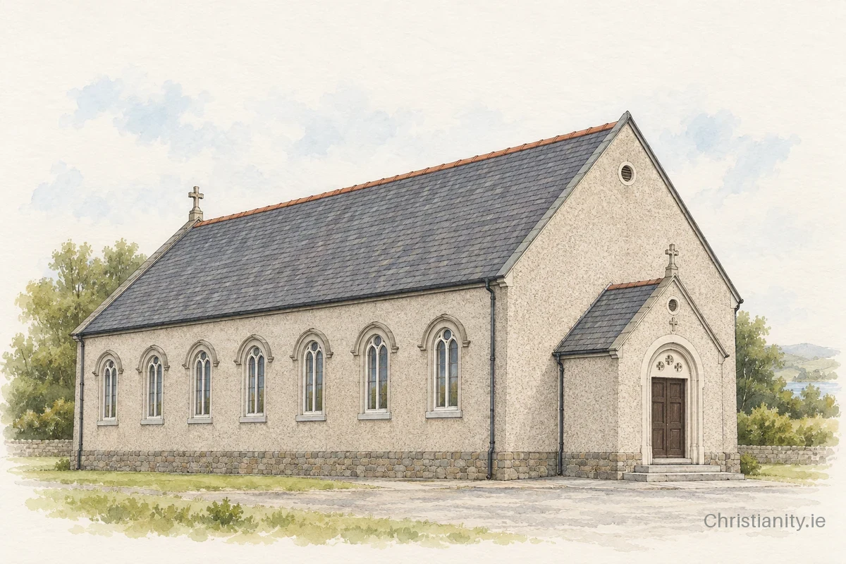 Watercolour and ink illustration of Chapel (of Ease) of the Immaculate Conception