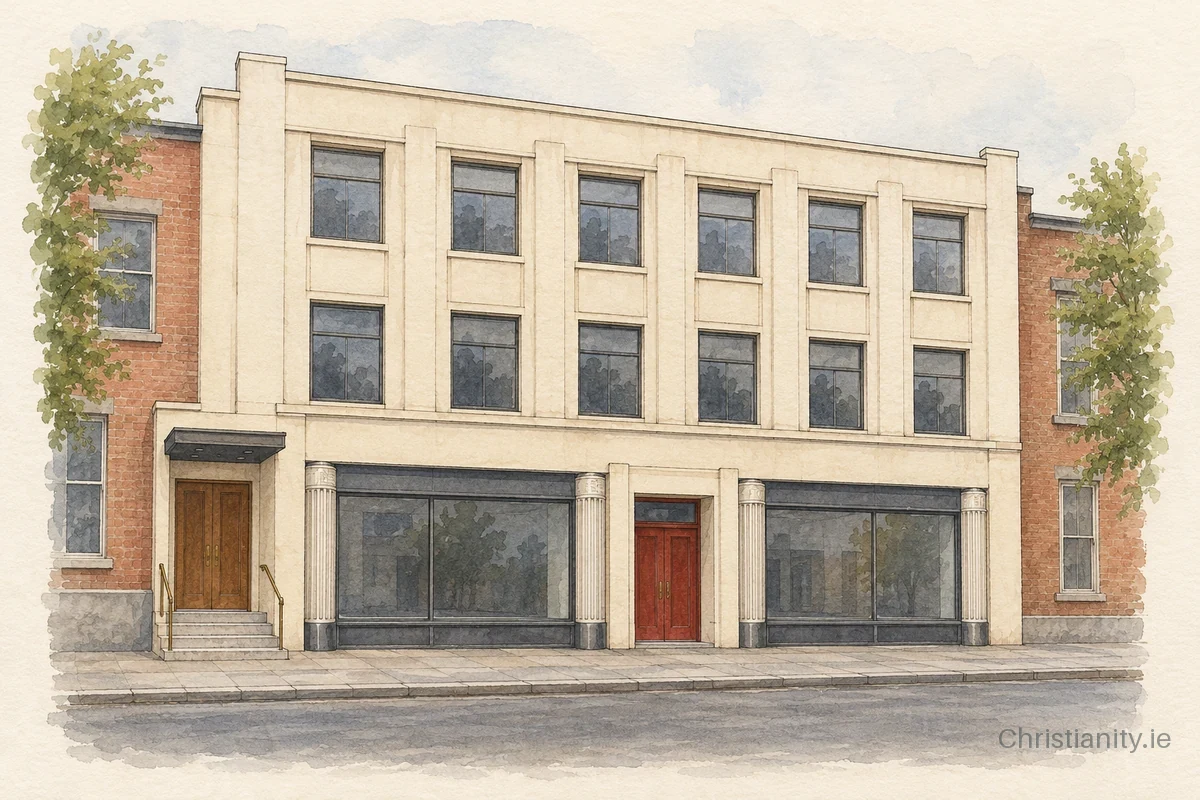 Watercolour and ink illustration of Christ Church, Limerick (Alt P)