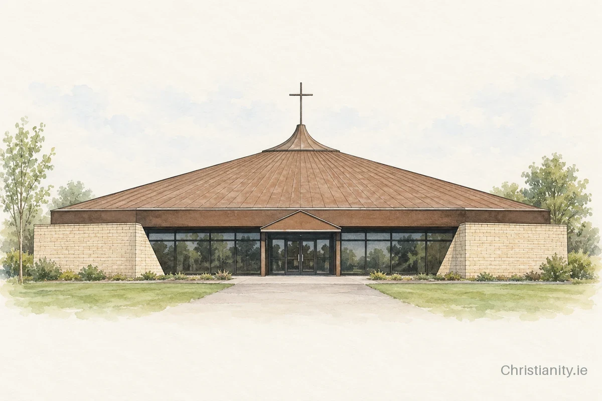 Watercolour and ink illustration of Christ our Light - Ballincollig