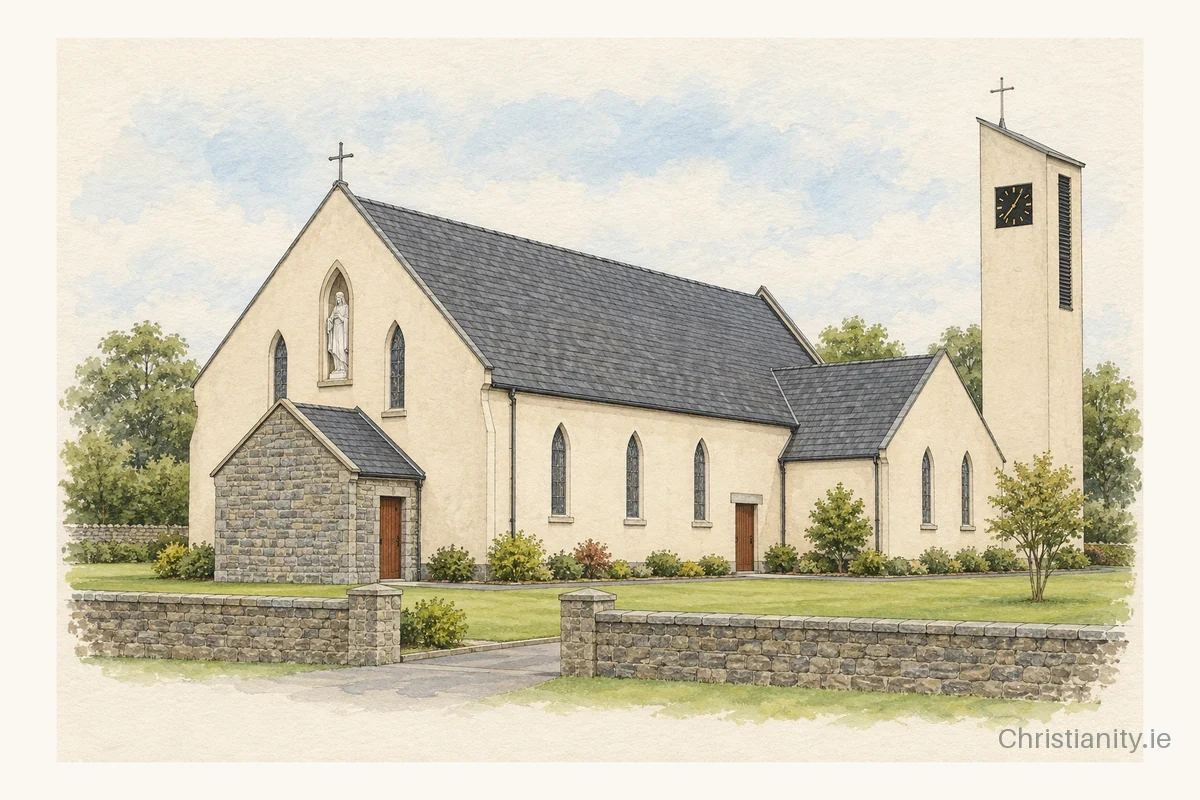 Watercolour and ink illustration of Church of Jesus Christ Our Saviour