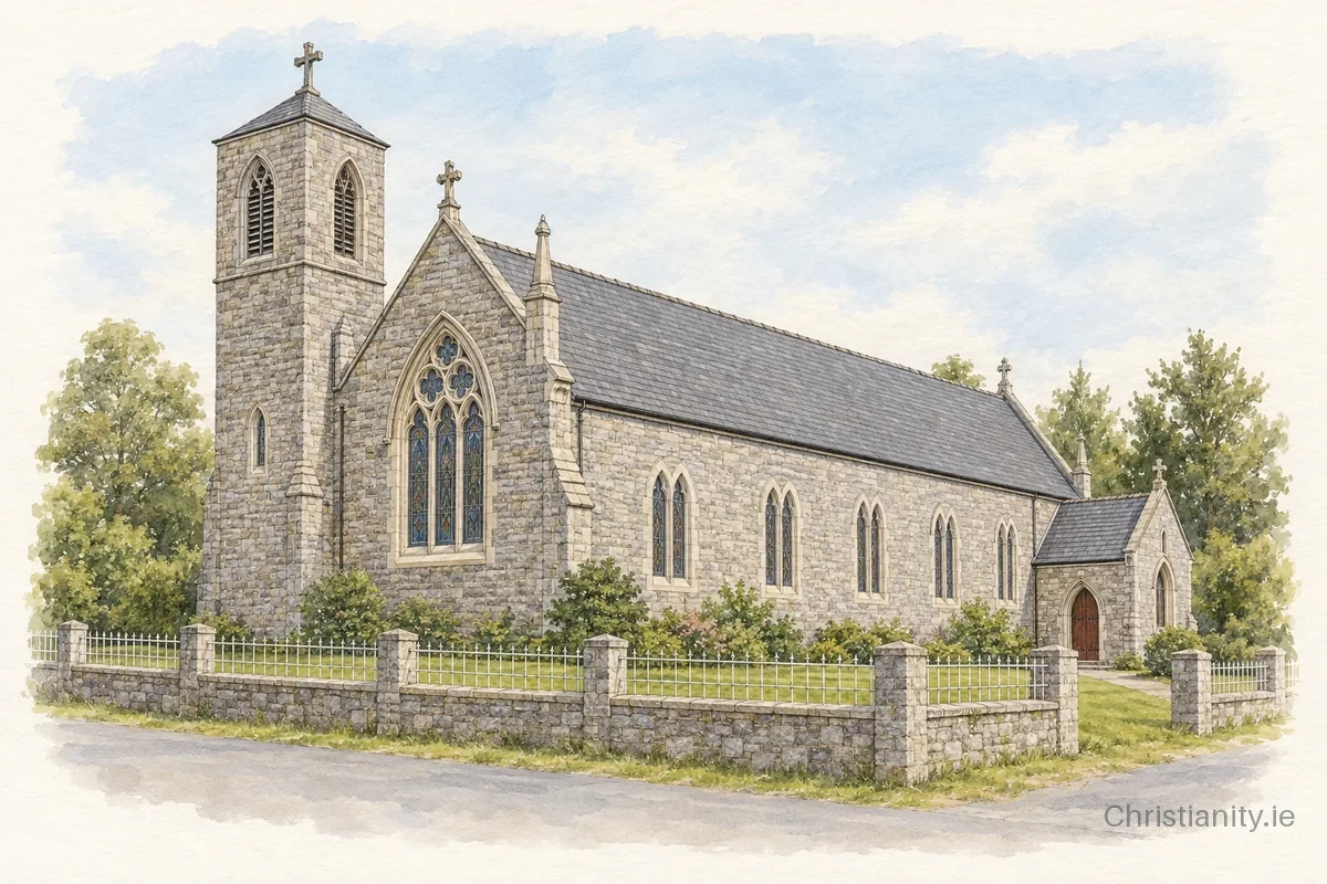 Watercolour and ink illustration of Church of the Ascension