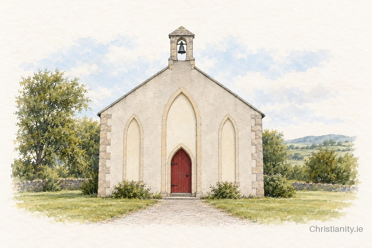 Watercolour and ink illustration of Clare