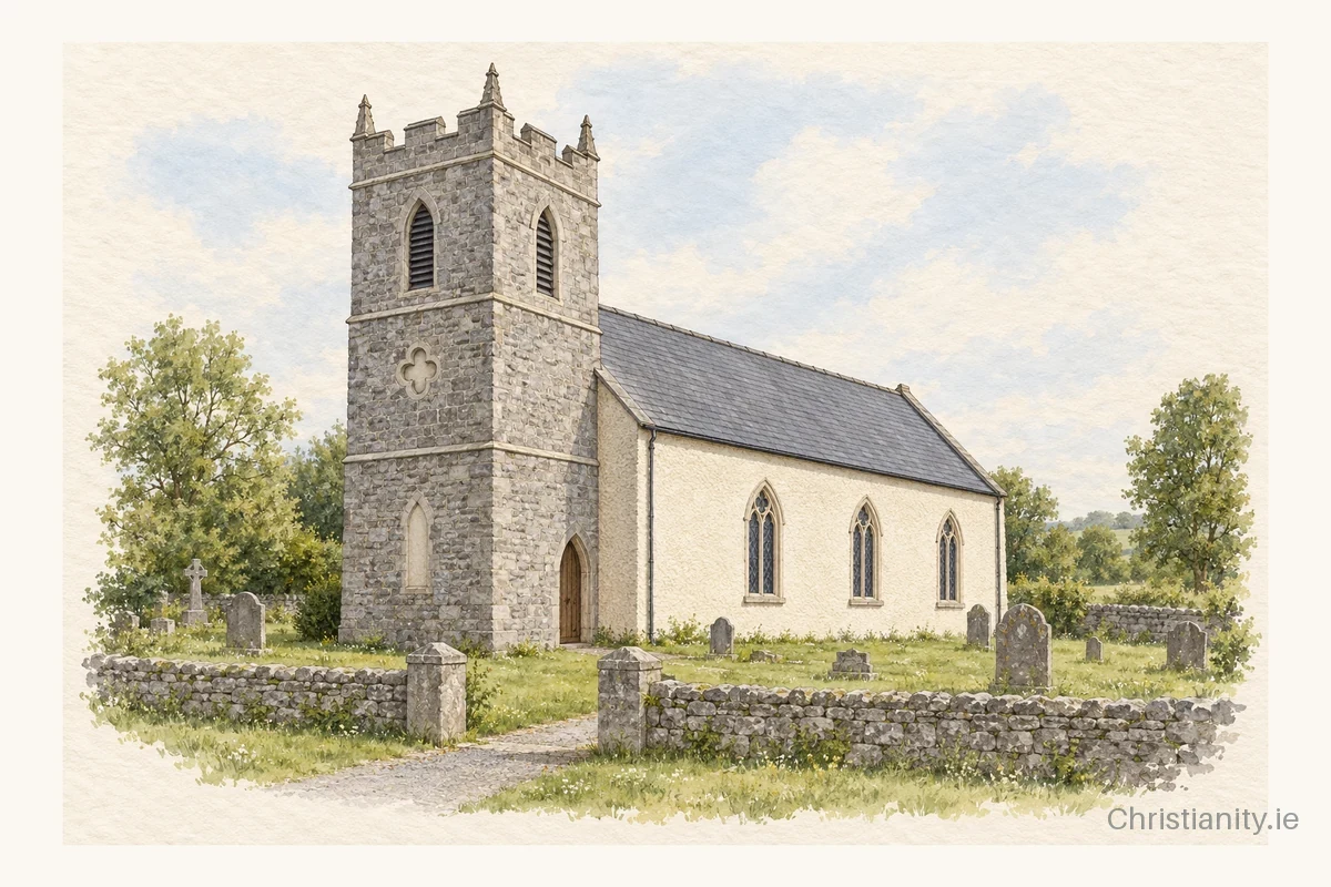 Watercolour and ink illustration of Croom