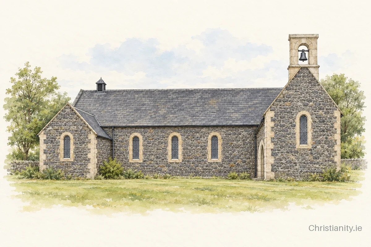 Watercolour and ink illustration of Diamond St Paul