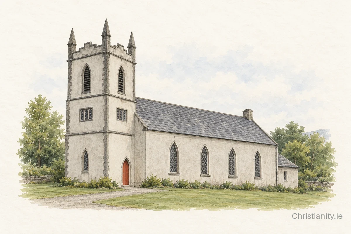 Watercolour and ink illustration of Donard