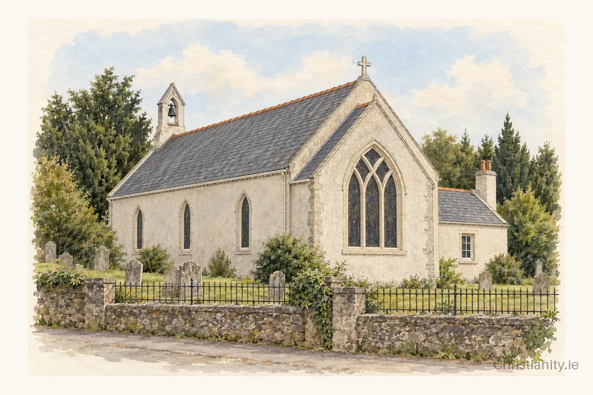 Watercolour and ink illustration of Errigal St Paul (Garvagh)