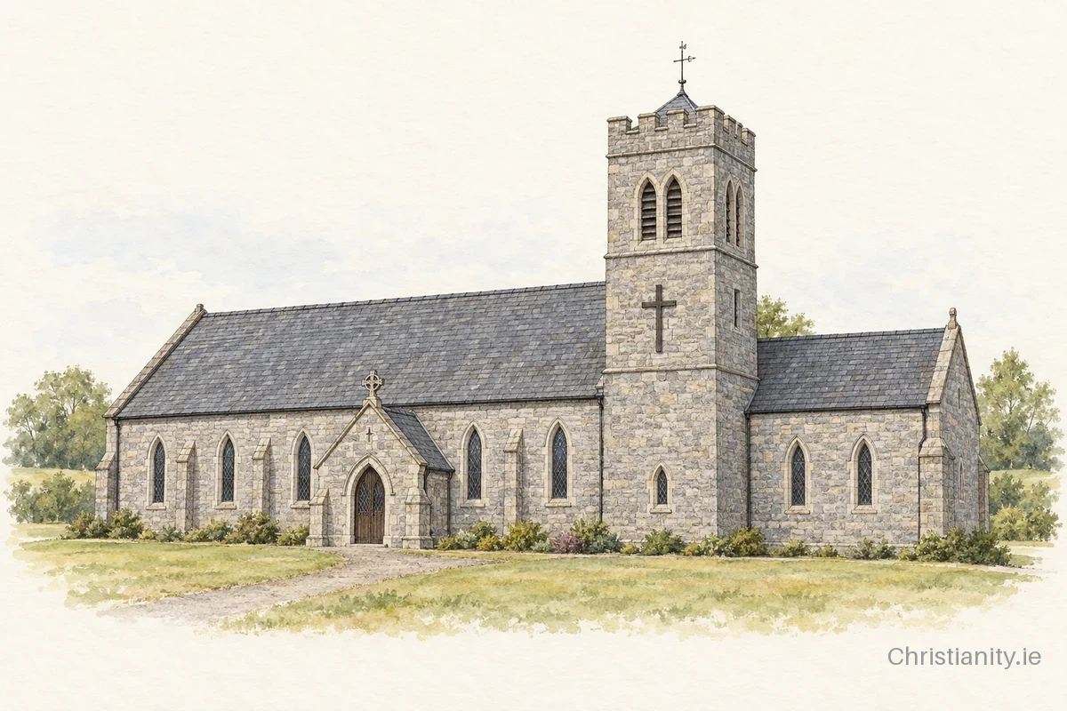 Watercolour and ink illustration of Farnaught