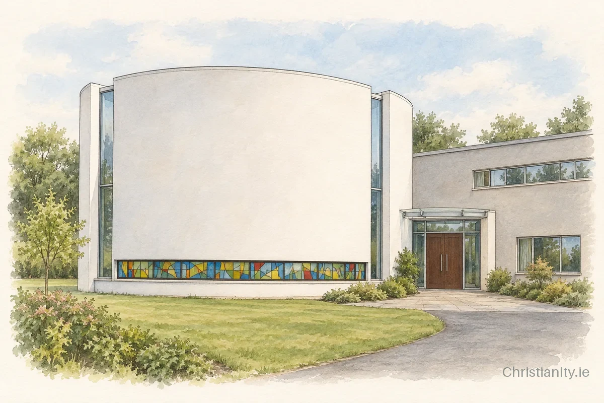 Watercolour and ink illustration of Franciscan Convent Chapel