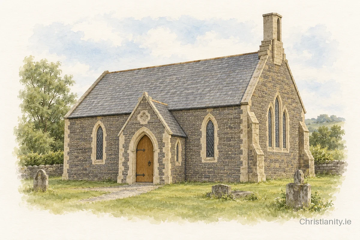 Watercolour and ink illustration of Glynn St John
