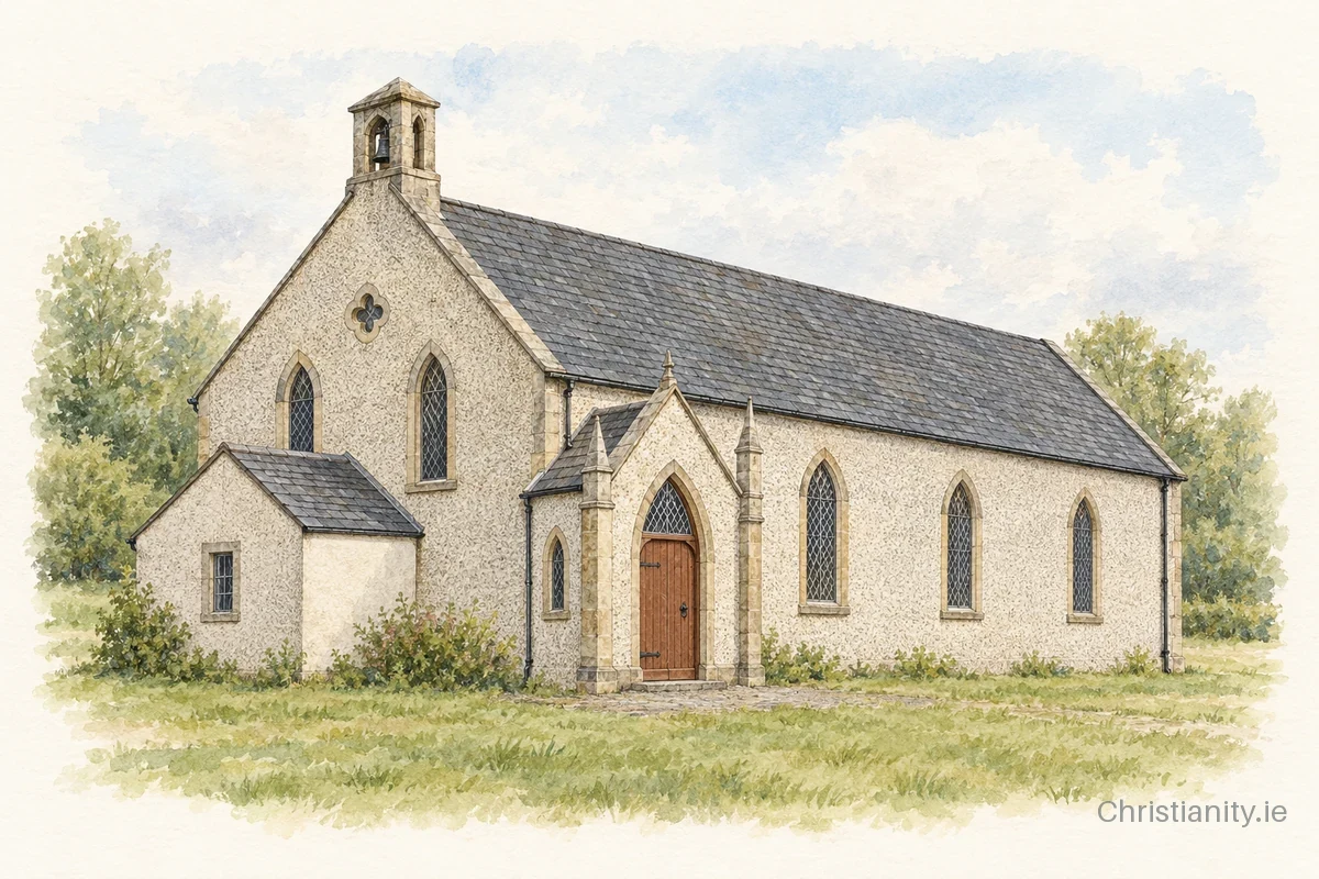 Watercolour and ink illustration of Gowna
