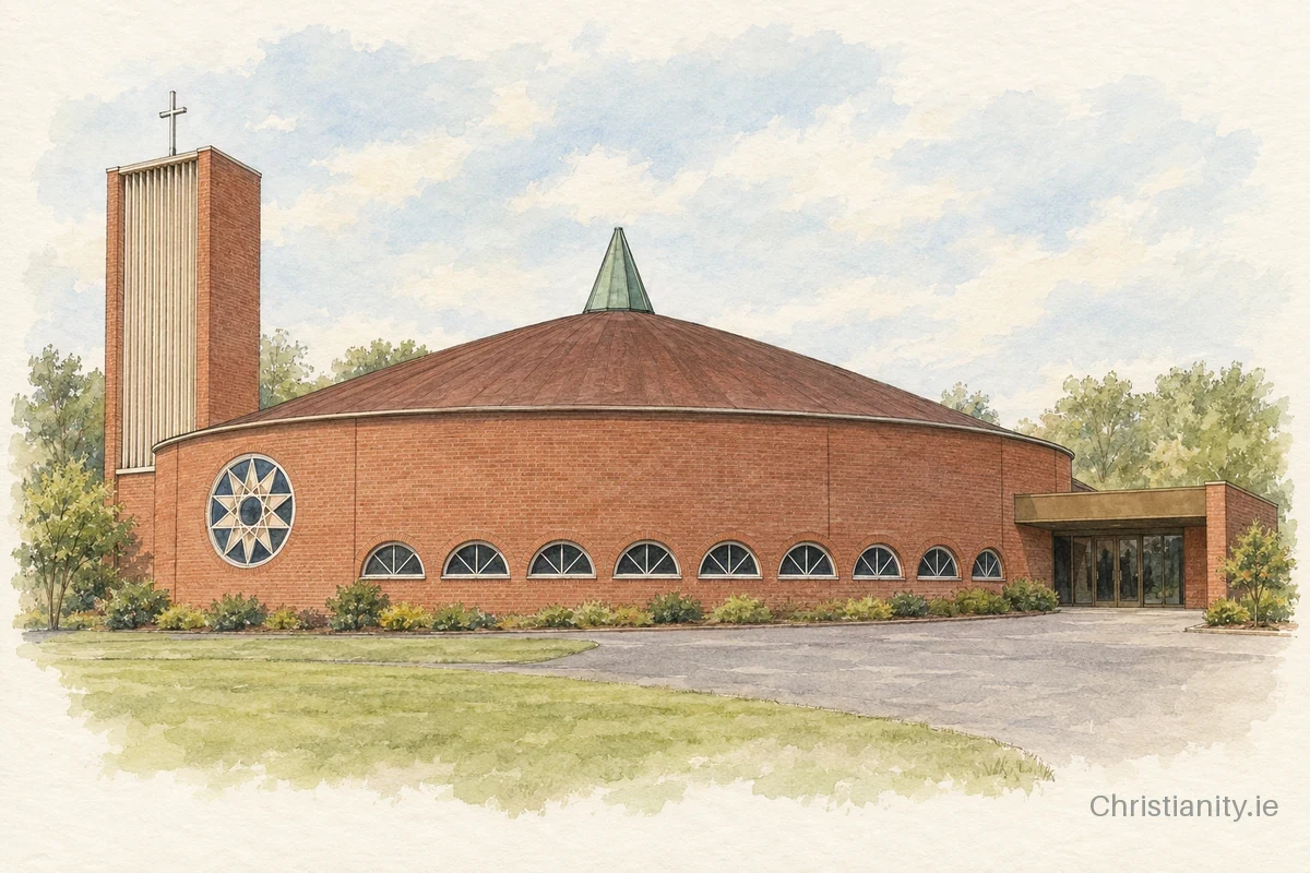 Watercolour and ink illustration of High Kirk Presbyterian Church