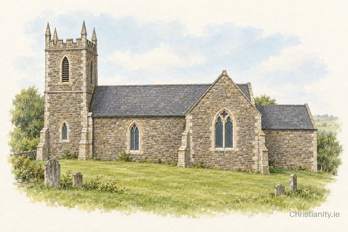 Watercolour and ink illustration of Kilgariffe (Clonakilty)