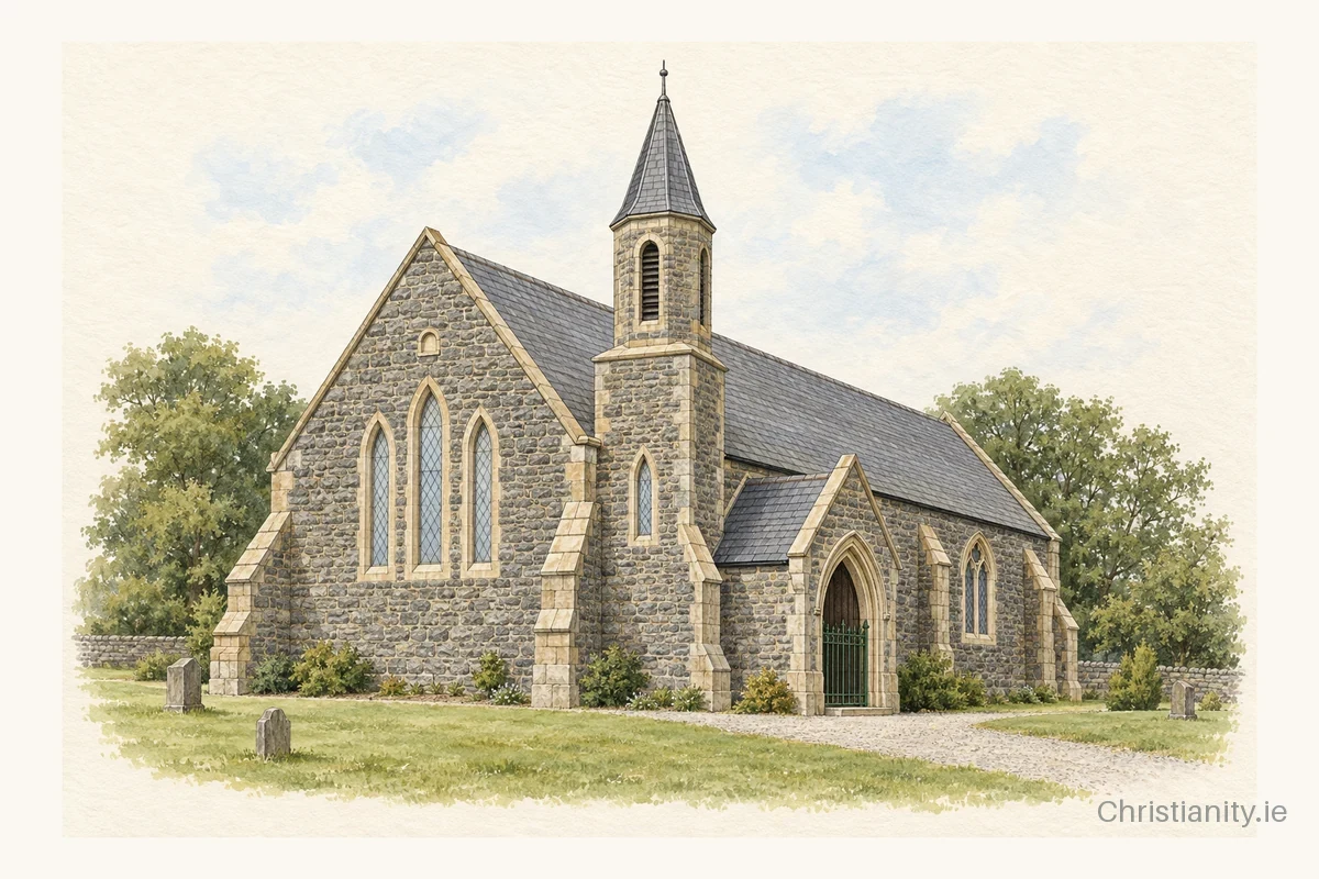 Watercolour and ink illustration of Killelagh