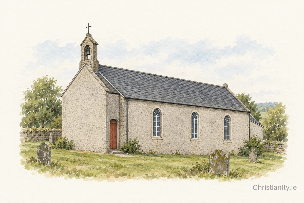 Watercolour and ink illustration of Kilpipe