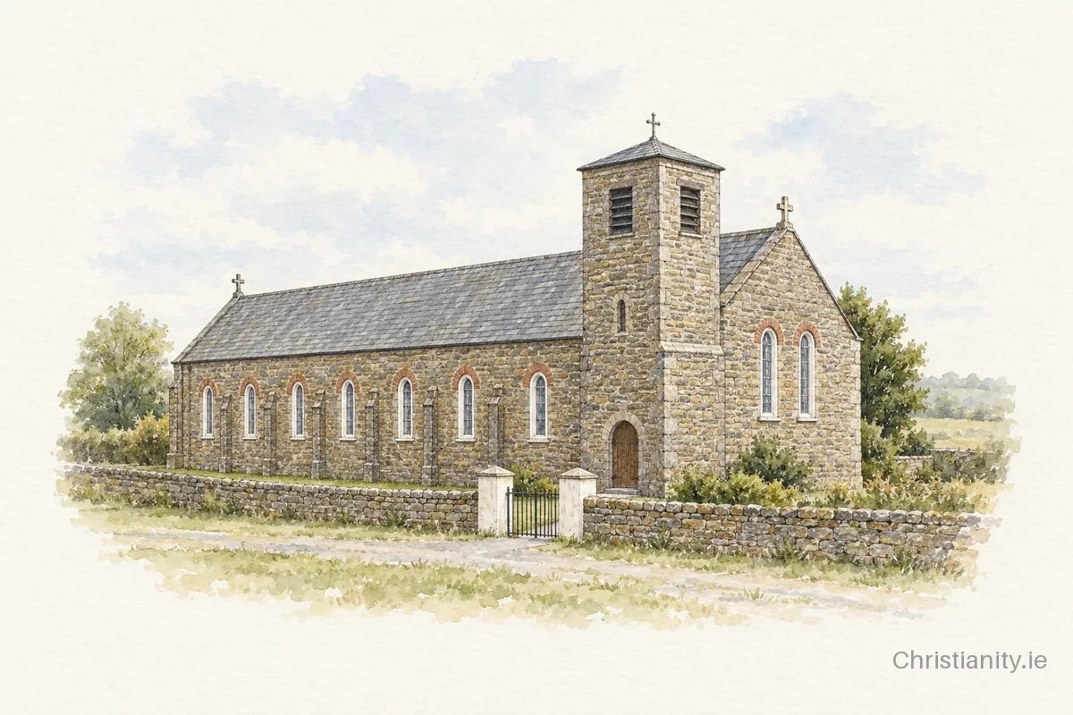 Watercolour and ink illustration of Lady Chapel, Gaggan