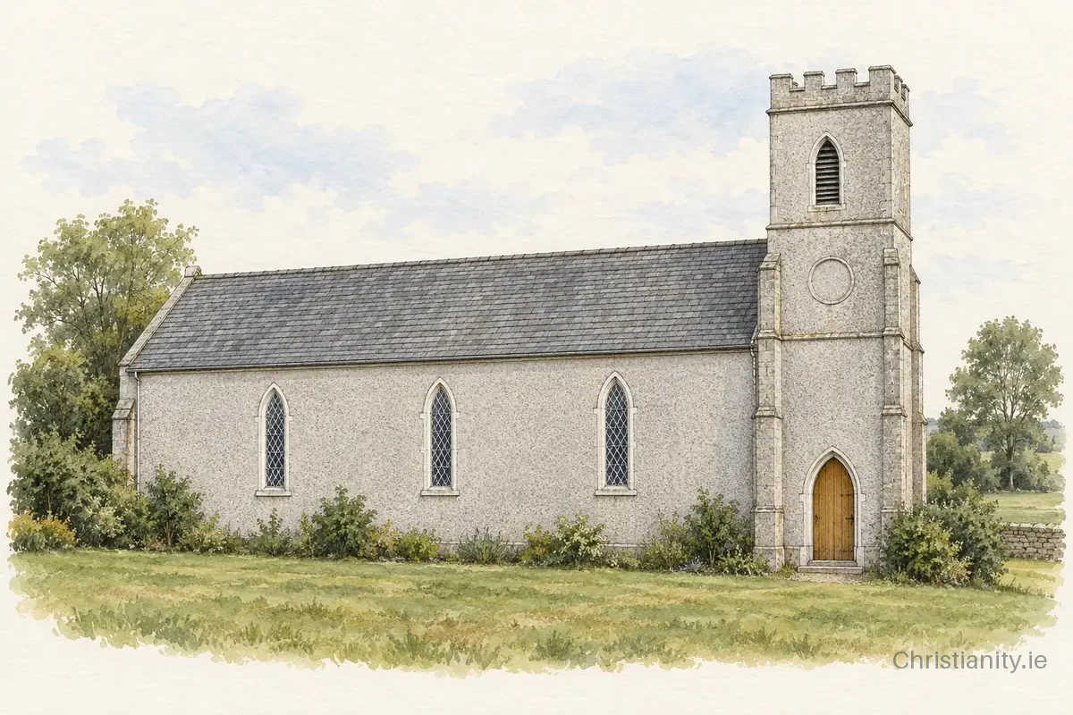 Watercolour and ink illustration of Monellan