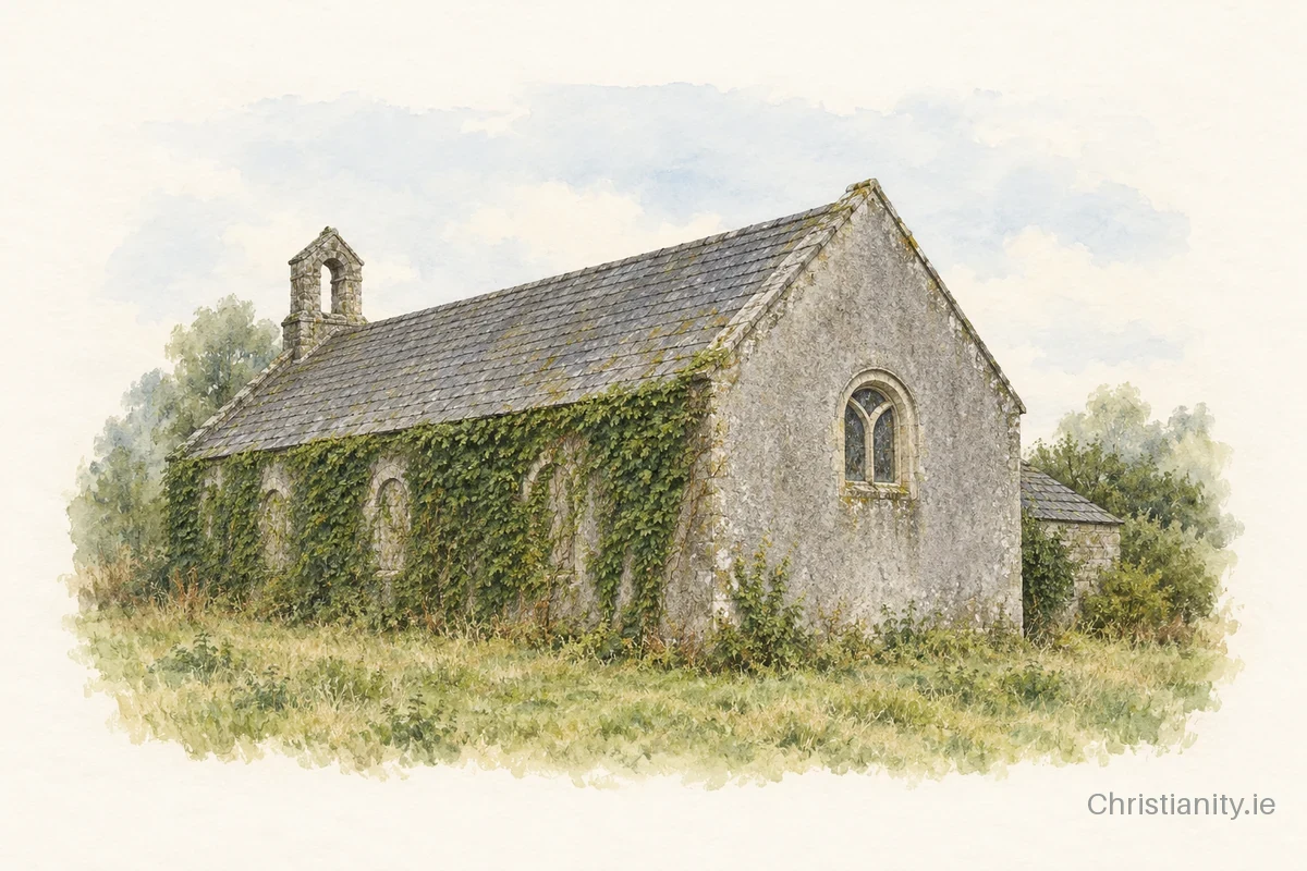 Watercolour and ink illustration of Moydow