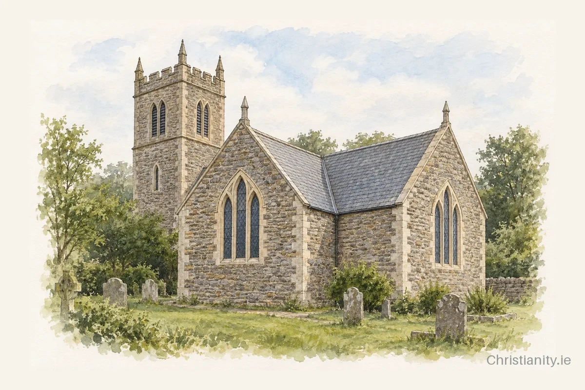 Watercolour and ink illustration of Myross (Union Hall)