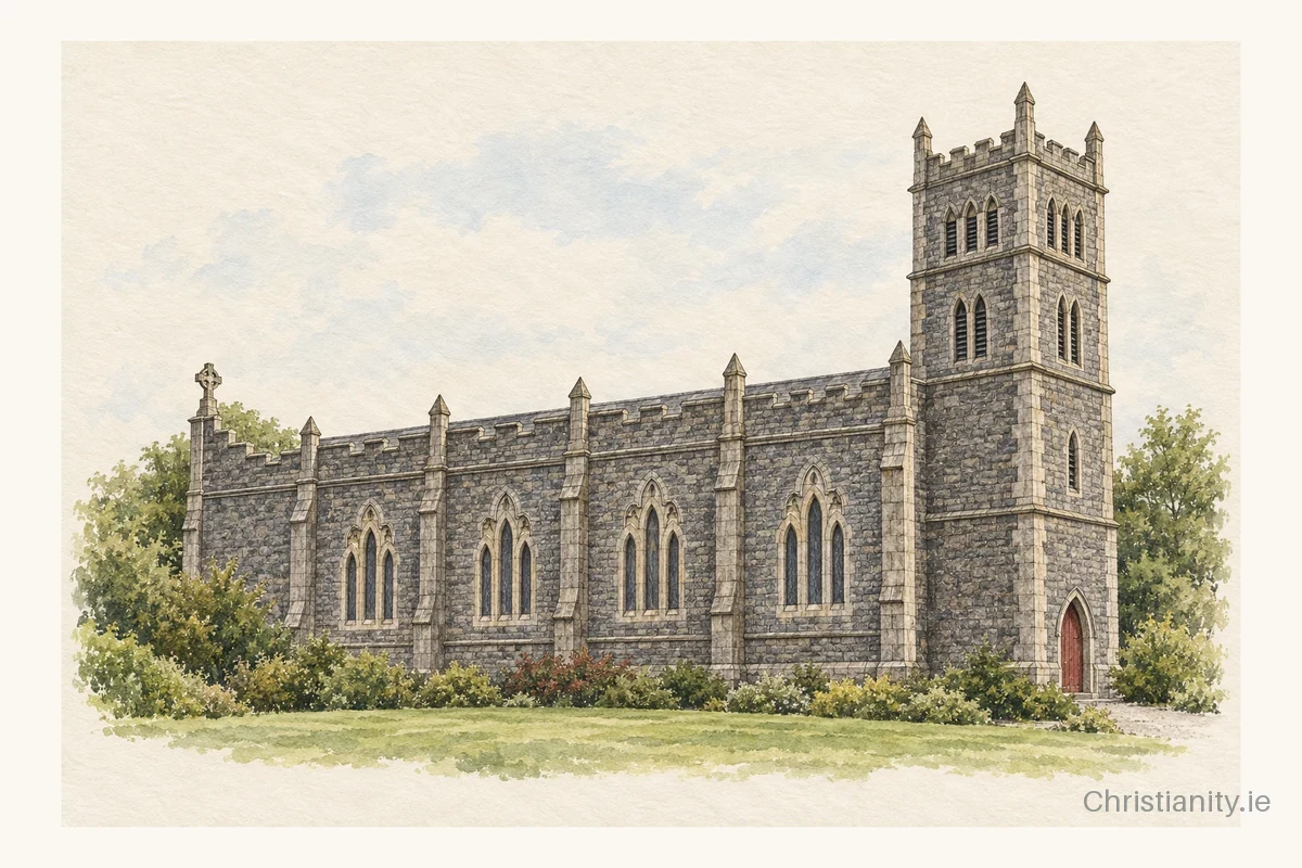 Watercolour and ink illustration of Nativity of the Blessed Virgin Mary