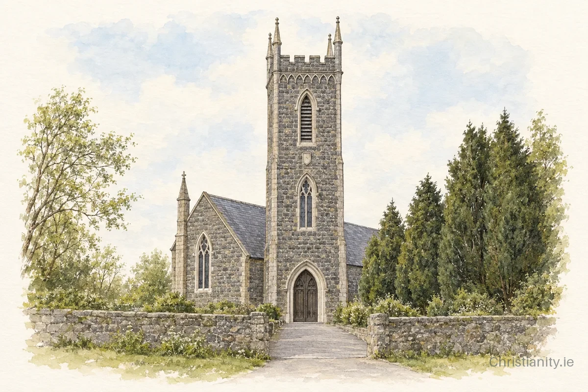 Watercolour and ink illustration of Nativity of the Blessed Virgin Mother