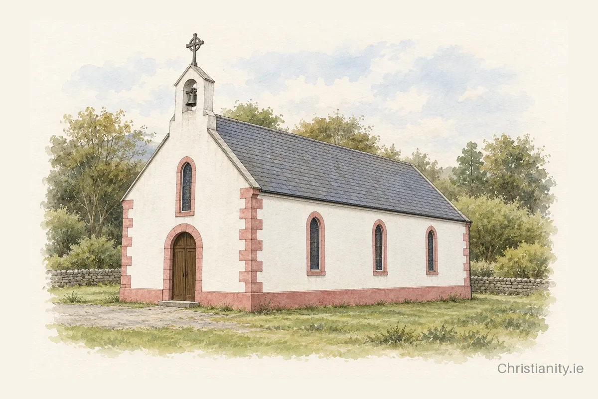 Watercolour and ink illustration of Our Lady's Church