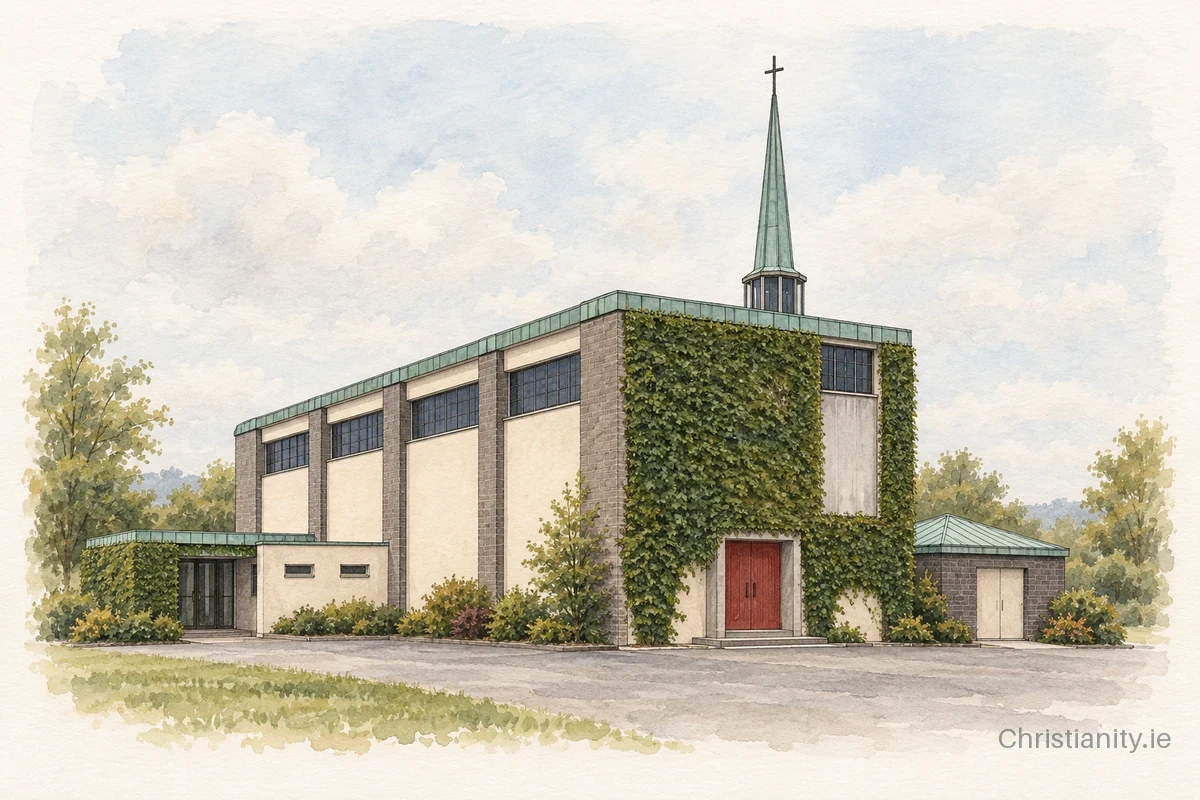 Watercolour and ink illustration of Parish of St. Paul