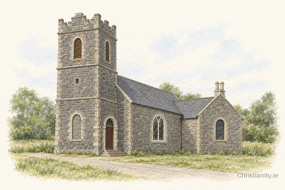 Watercolour and ink illustration of Rathbarron (Killoran)