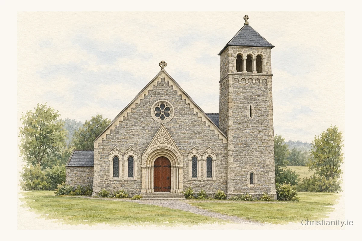 Watercolour and ink illustration of Rathdaire The Ascension