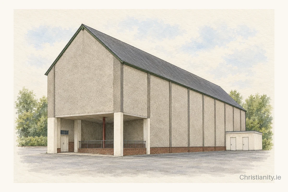 Watercolour and ink illustration of Emmanuel's House Celbridge