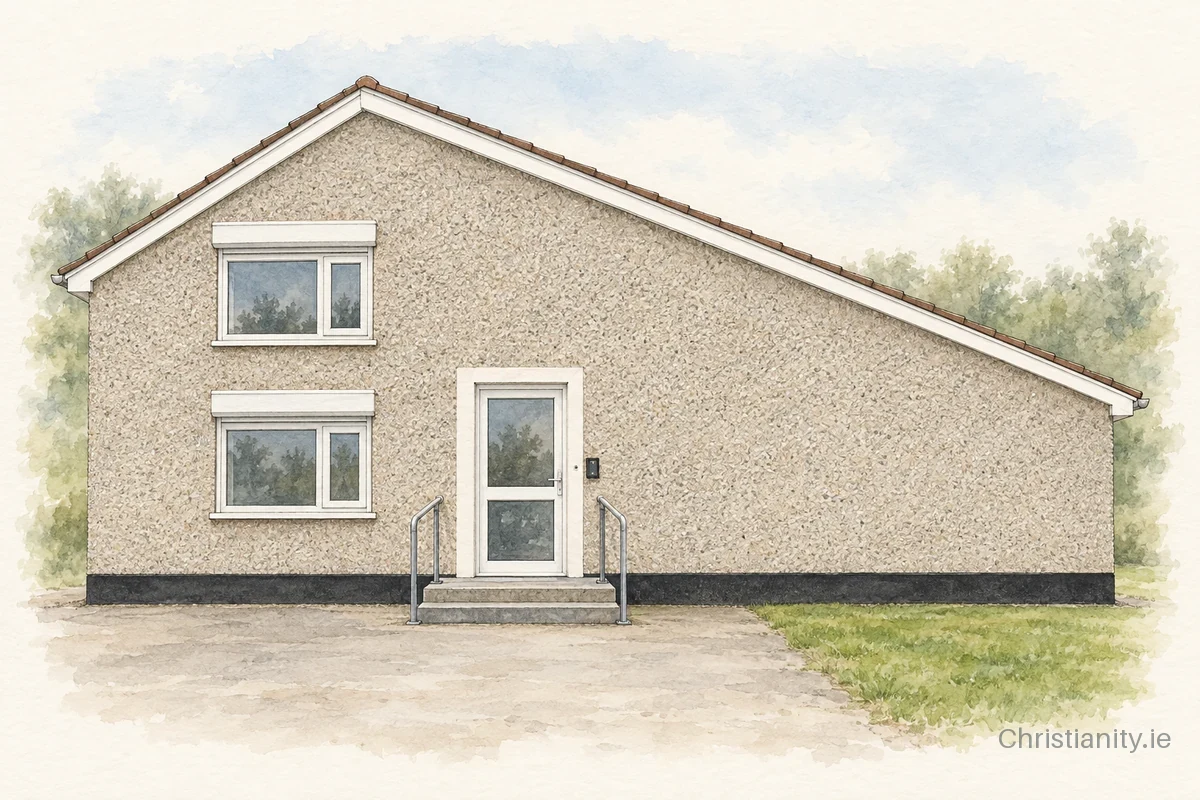 Watercolour and ink illustration of Our God Reigns Skerries