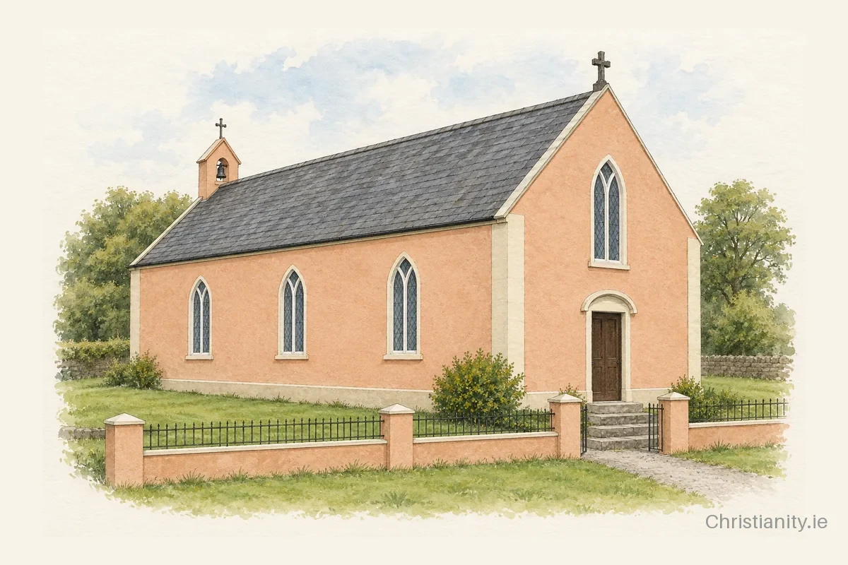 Watercolour and ink illustration of Reidh na nDoiri