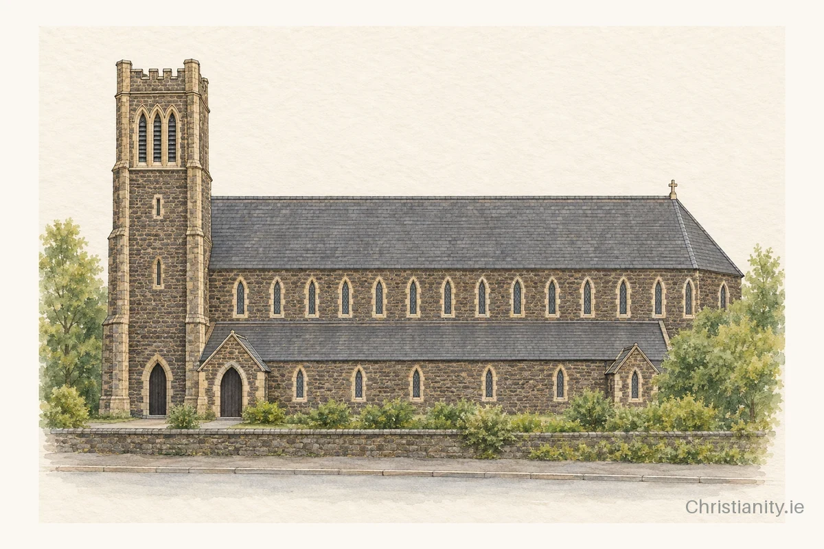 Watercolour and ink illustration of Romanian Orthodox Parish of the Holy Apostle and Evangelist John the Theologian