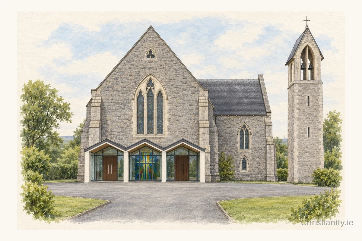 Watercolour and ink illustration of Saint John the Baptist, Hospital