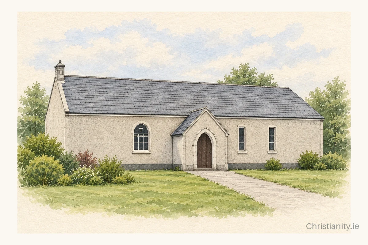 Watercolour and ink illustration of Saint Joseph