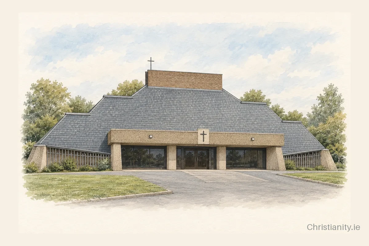 Watercolour and ink illustration of St. Savior's