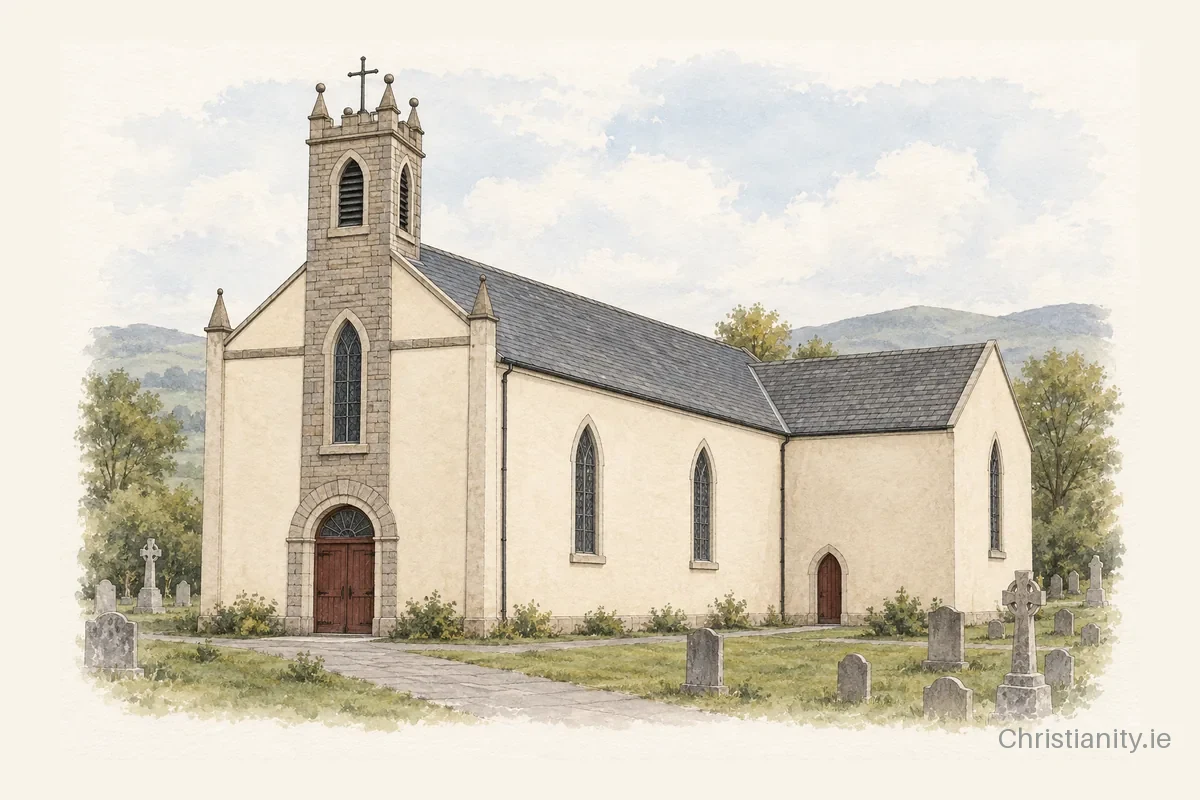 Watercolour and ink illustration of St.John the Baptist