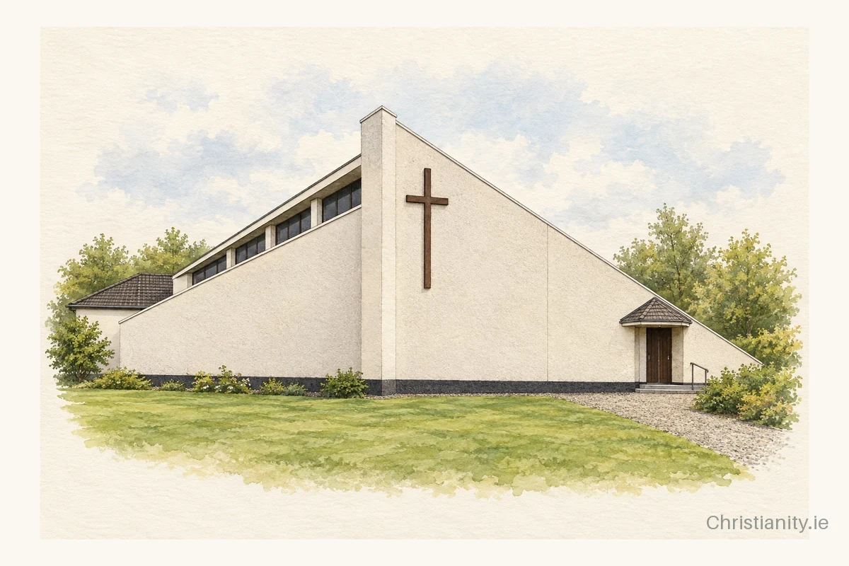 Watercolour and ink illustration of St Anne’s Oratory