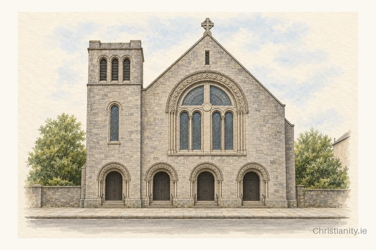 Watercolour and ink illustration of St. Augustine