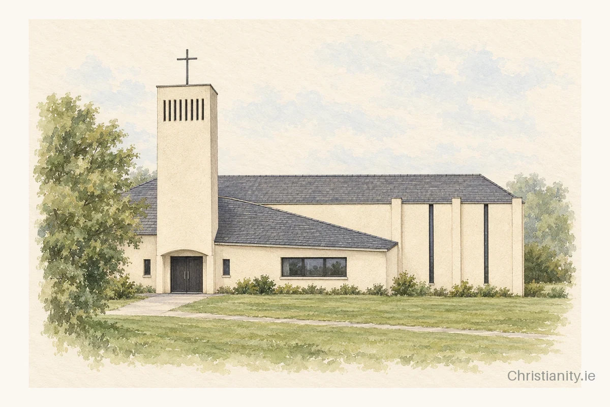 Watercolour and ink illustration of St. Francis of Assisi, Drumnabey