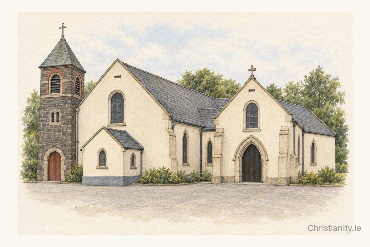 Watercolour and ink illustration of St. Joseph