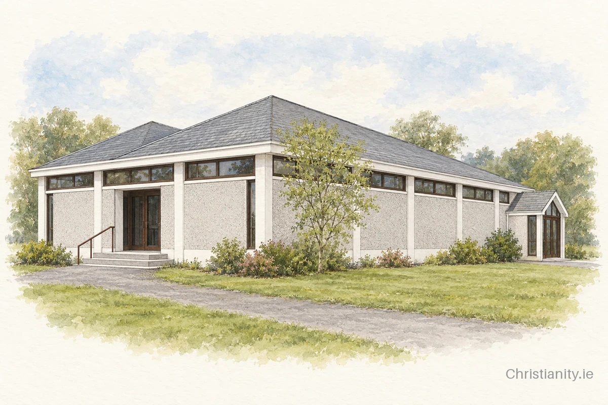 Watercolour and ink illustration of St. Joseph - Castleconnor