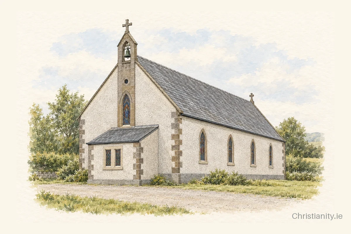Watercolour and ink illustration of St. Joseph