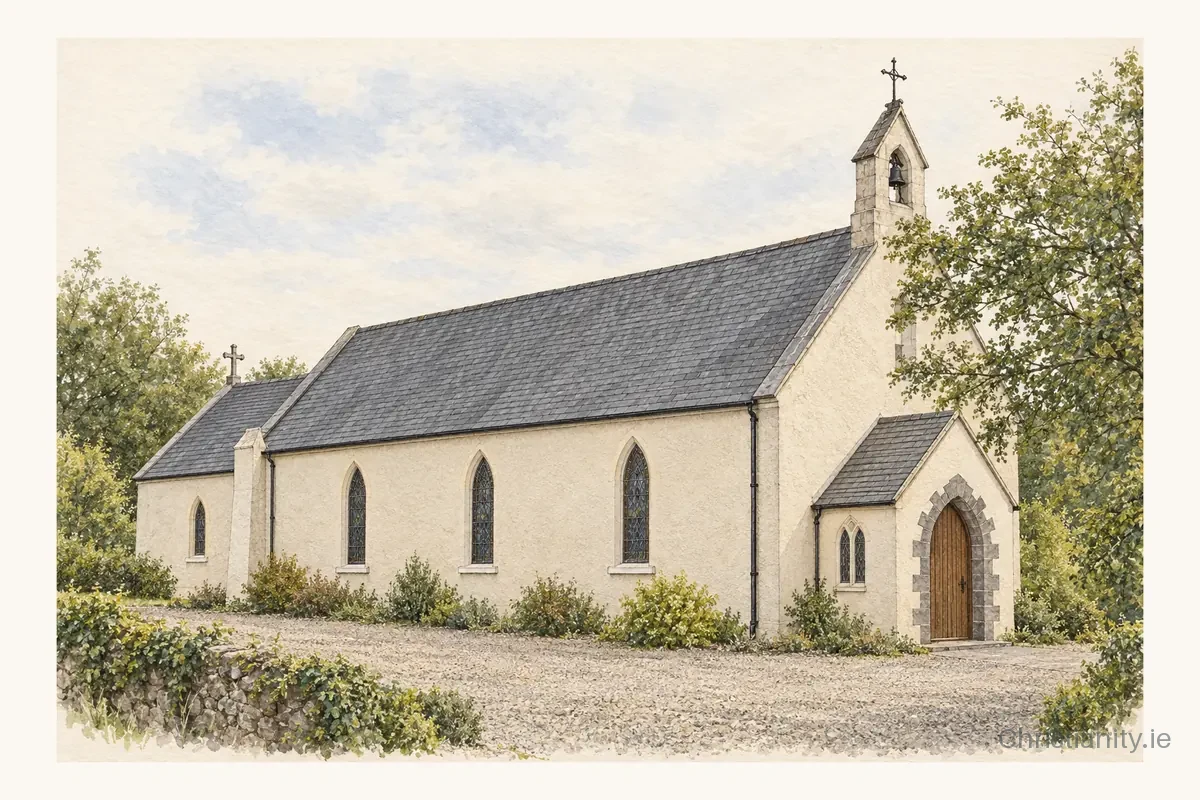 Watercolour and ink illustration of St. Joseph