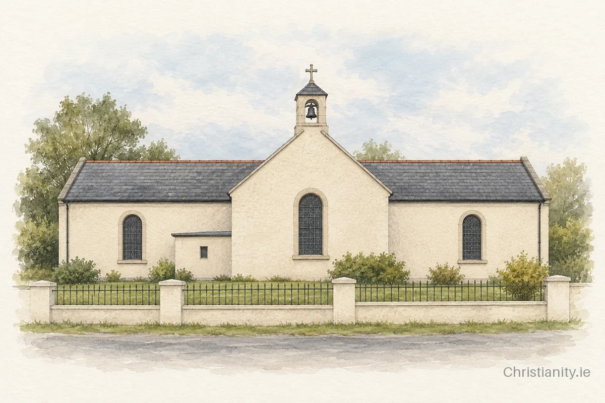 Watercolour and ink illustration of St. Joseph