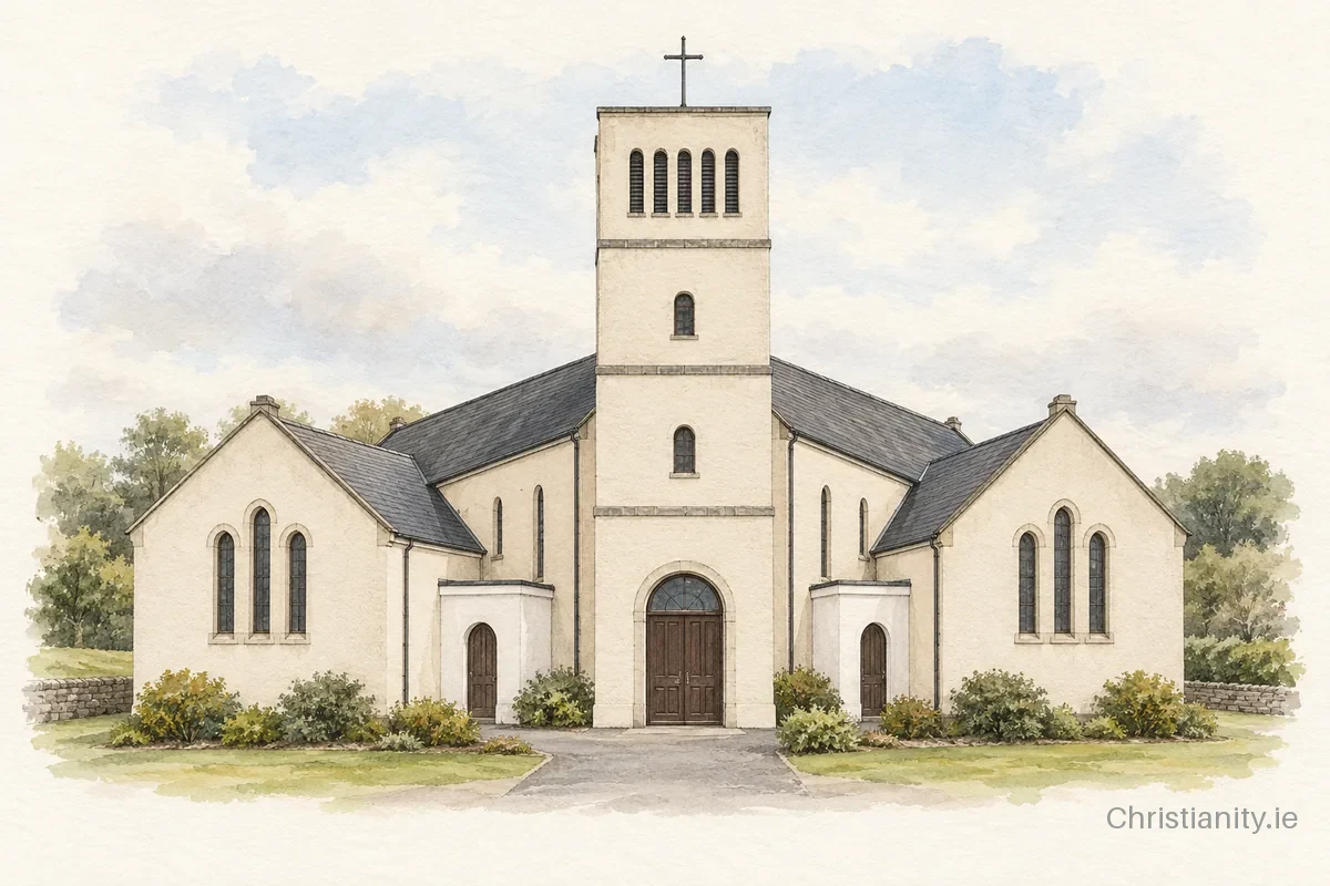 Watercolour and ink illustration of St. Joseph