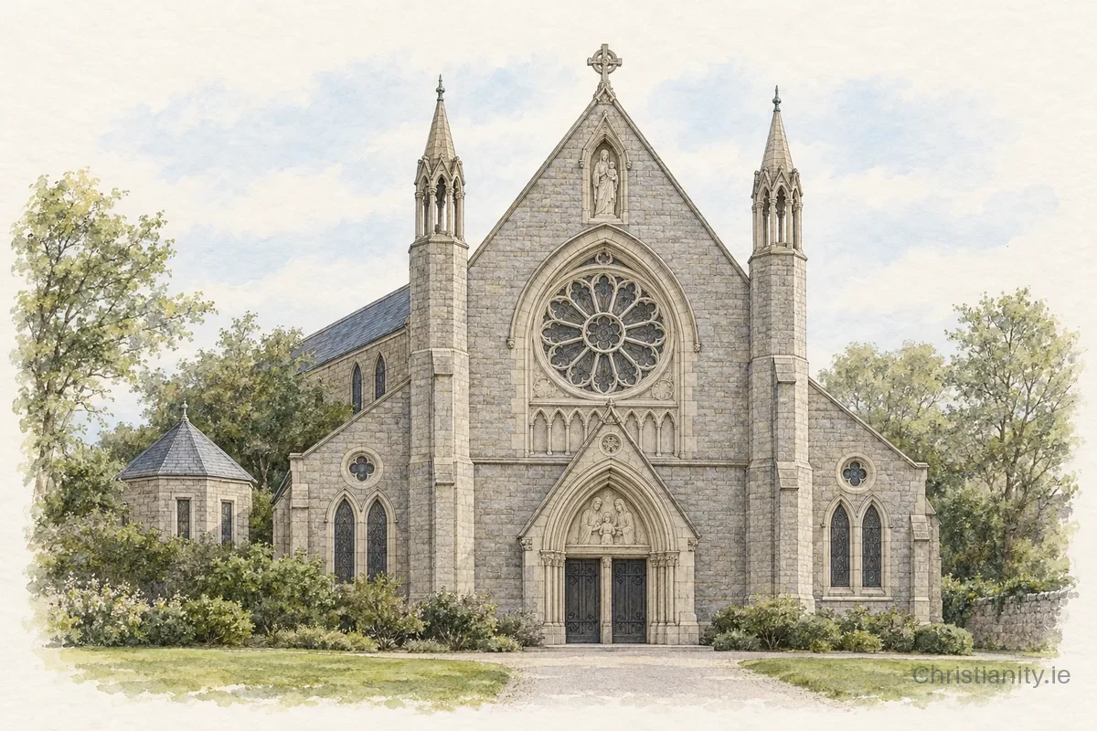Watercolour and ink illustration of St. Joseph