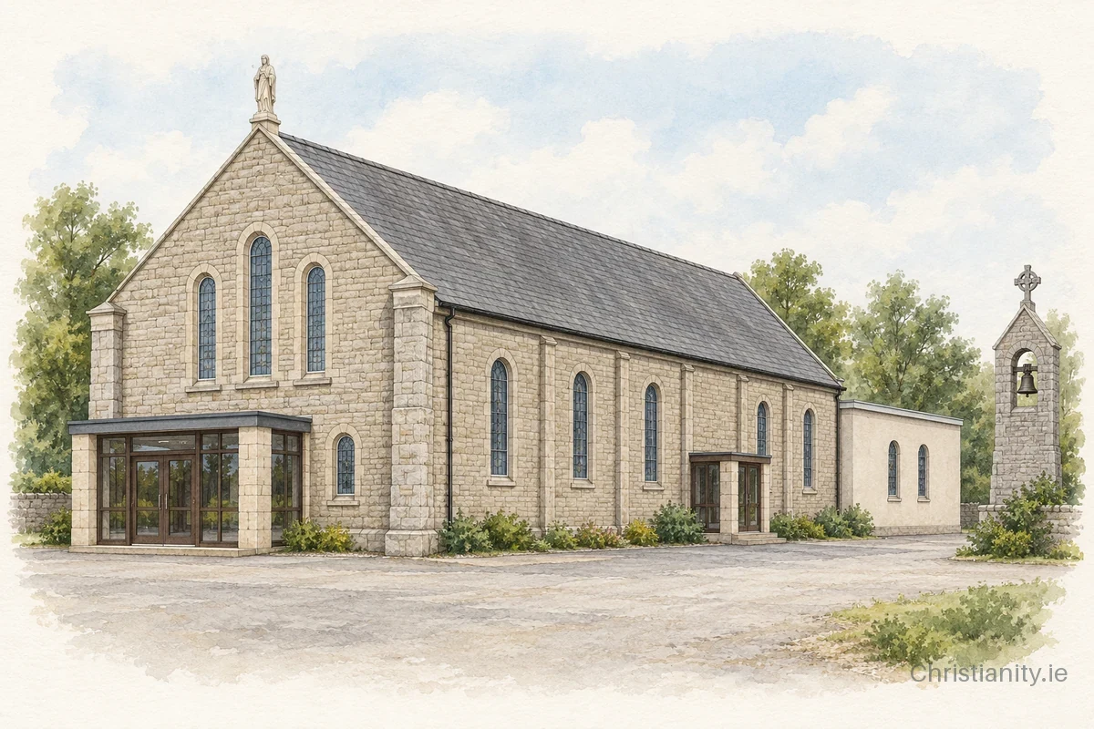 Watercolour and ink illustration of St. Joseph