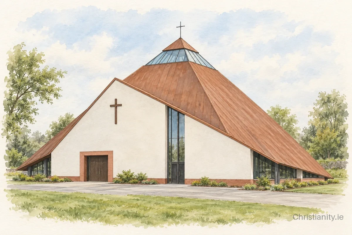 Watercolour and ink illustration of St Joseph’s