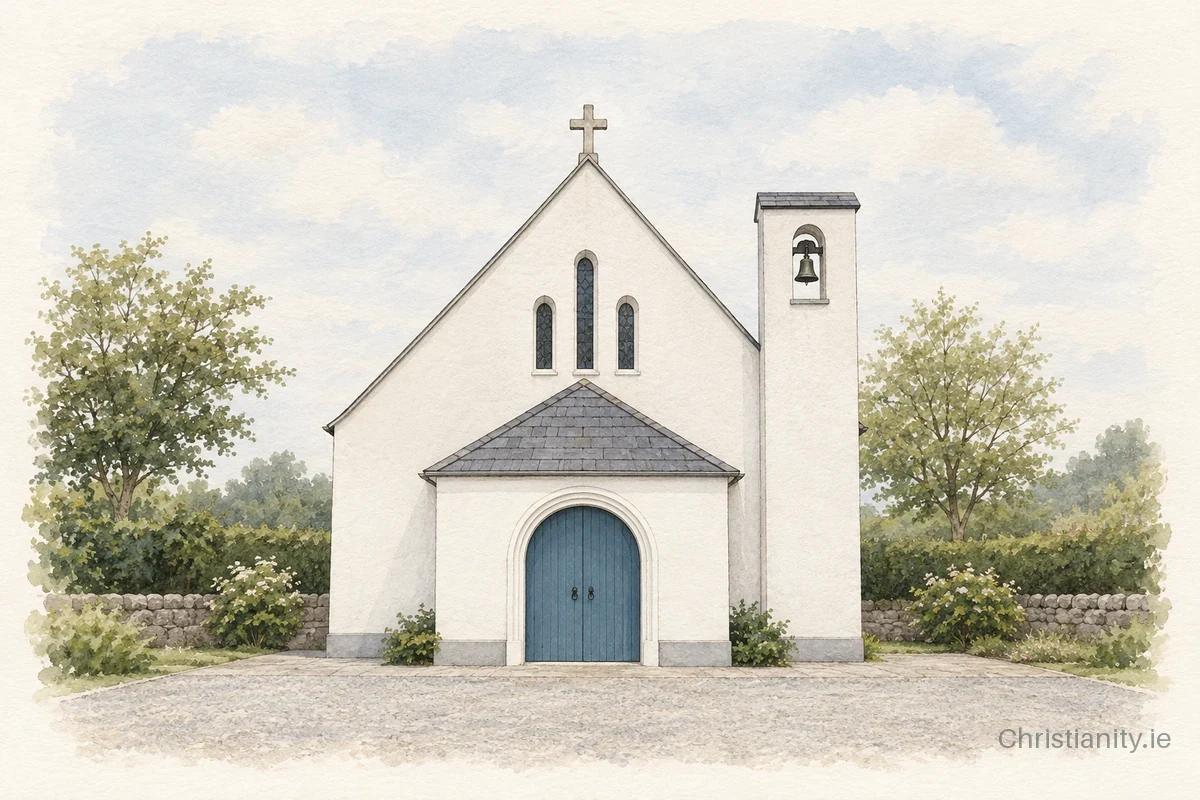 Watercolour and ink illustration of St Laurence O'Toole